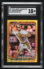 2024 Chrome Logofractor Edition Gold Refractor 6/50 Jordan Westburg SGC 10 0s2