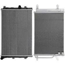 Aluminum Radiator & AC Condenser Cooling Kit For 2016-2018 Volkswagen Jetta