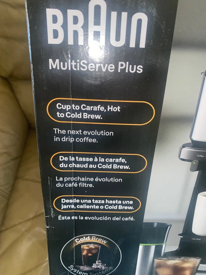 Braun MultiServe Plus 10-Cup Free Drip Coffee Maker Stainless Steel  KF-9250 - Image 2 of 4