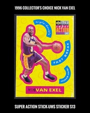 1996 Collector's Choice Super Action Stick-Ums #S13 Nick Van Exel