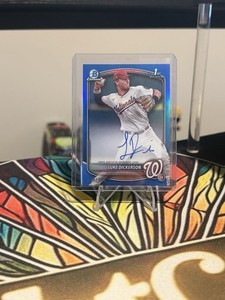 2025 Bowman Chrome 1st Luke Dickerson Blue Refractor Auto /150 #CPA-LDI