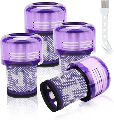 Filter Set für Dyson V12 4 Stück waschbar Staubsauger Ersatzfilter Reinigung