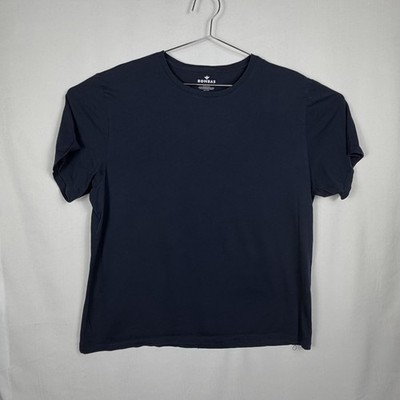 Bombas Women Crew Neck T-Shirt XL Pima Cotton Blue