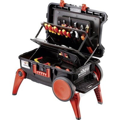Wiha 44128 Elektriker, Handwerker, Profi, VDE Werkzeugkoffer bestückt 104teilig