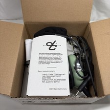 David Clark H10-60 Aviation Headset w/ Built in Mic (40128G-01) Green NIB