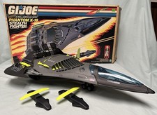 GI Joe 1988 PHANTOM X-19 Stealth Fighter Unbroken COMPLETE in Box ARAH NICE