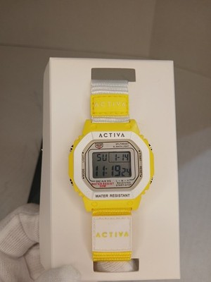 watch unisex, Activa. Acwf004 Digatal with backlight Yellow 37mm. (AB8)
