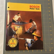 Vintage 1979 Bosch Power Tools Catalog 50th Anniv Drills Grinders sl