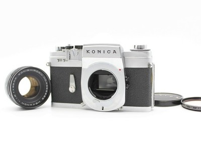 Konica FP analoge Spiegelreflexkamera 35 mm Gehäuse Hexanon 52 mm f/1,8...