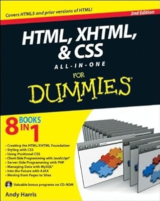 HTML, XHTML and CSS All-in-One For Dummies, Harris, Andy, Used; Acceptable Book