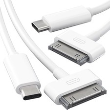 30-Pin to USB C Adapter Cable for iPhone, iPad, iPod   2X 3ft Next-Generation