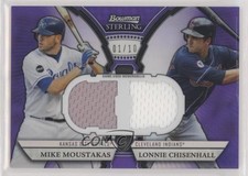 2011 Bowman Sterling Purple Refractor 1/10 Mike Moustakas Lonnie Chisenhall 0r4