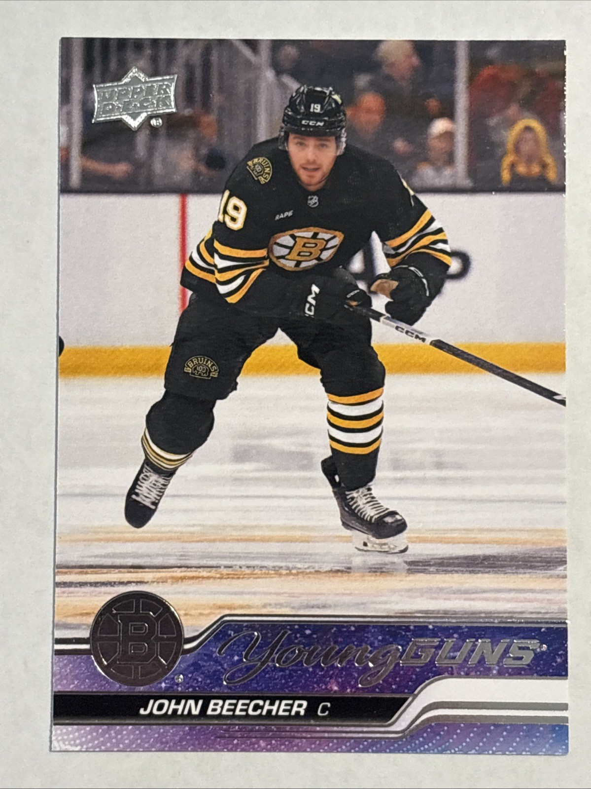 John Beecher 2023-24 Upper Deck Young Guns #472 Boston Bruins