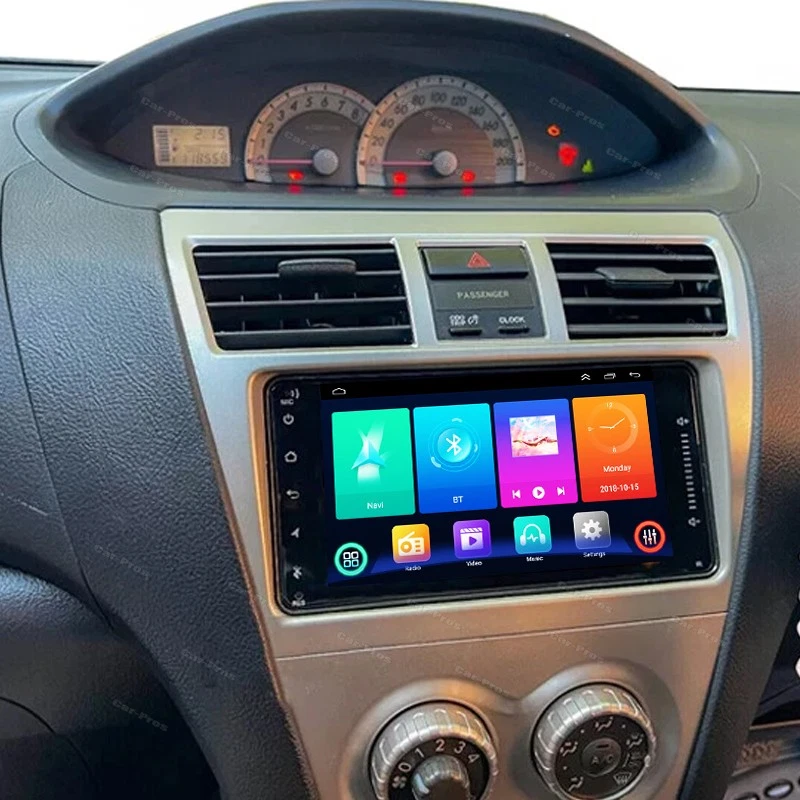 7'' For Toyota Yaris 2005-2011 Apple CarPlay Android Auto Car GPS Stereo Radio - image 2 of 4