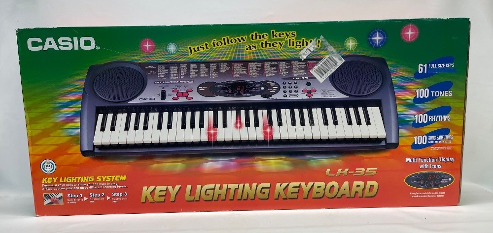CASIO カシオ LK-35 Casio LK-35 61-Key Electronic Keyboard with Key Lighting