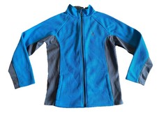 Spyder Youth L Full Zip Long Sleeve Sweater Turquoise Black