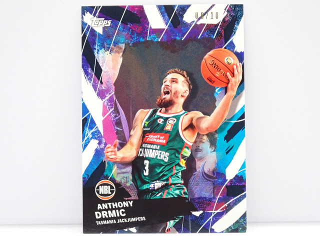 2025-26 Topps NBL Basketball Anthony Drmic Black 08/10 #94 Tasmania Jackjumpers