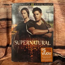 Supernatural The Complete Eighth Season DVD 2013 6-Disc Set Jensen Ackles
