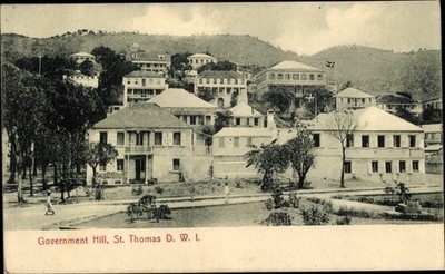 Ak Saint Thomas DWI Amerikanische Jungferninseln, Government Hill - 10726813
