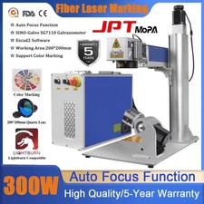 US 300W JPT Auto Focus M7 Fiber Laser Marking Engrave Machine Lightburn Ezcad2