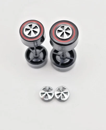 1/64 Scale Custom Wheel Sets, RedLine Plastic Neo Classic Style, Fits Hotwheels