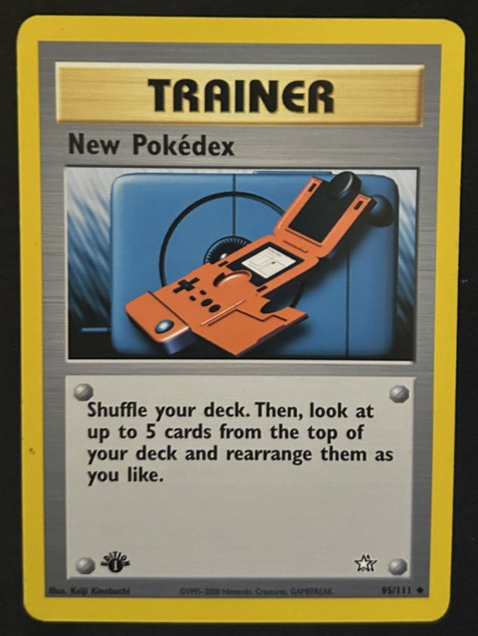 1st Edition New Pokedex 95/111 (NM) Neo Genesis