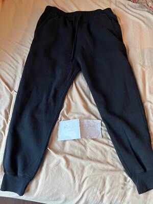 Abercrombie & Fitch Soft A&F Essentials Jogger Sweatpants Black Pant vtg Gym H M