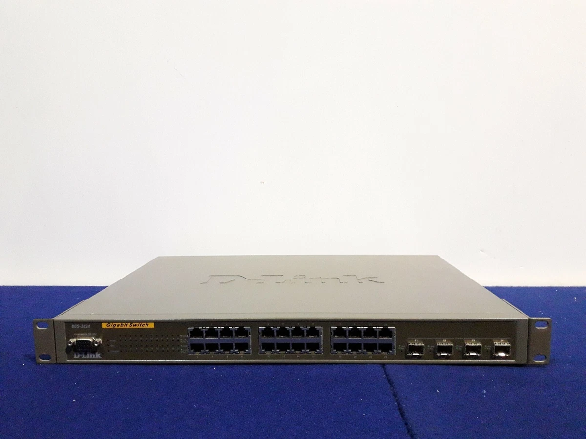 D Link DGS DGS 3024 24 Port Gigabit Switch eBay
