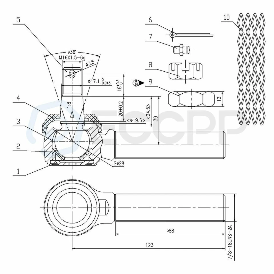 Nuevo kit completo de suspensión delantera de 8 unidades para Chevrolet Blazer y GMC Jimmy Foto 3 de 4