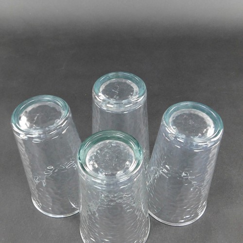 Libbey Set of 4 High Ball Glasses Tumblers Bubble Pattern 6" - Picture 8 of 11