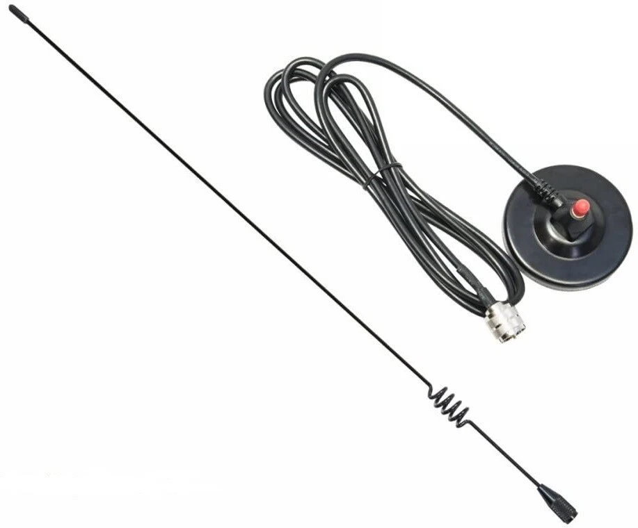 Antena de montaje magnético base LGR doble banda 2 5/8′′ con cable PL-259 12' RG58 vendedor de EE. UU. Foto 3 de 3