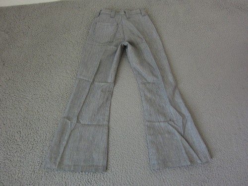 Vintage 70s Bell Bottom Pants Boys 8-10 Blue Kids Youth Striped Casual Disco - Picture 16 of 18