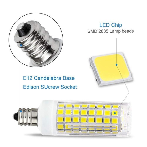 10W E12 LED Corn Light Bulb(4 Pack)E12 Dimmable 100 Watt Equivalent Bulb 1000... - Picture 3 of 9
