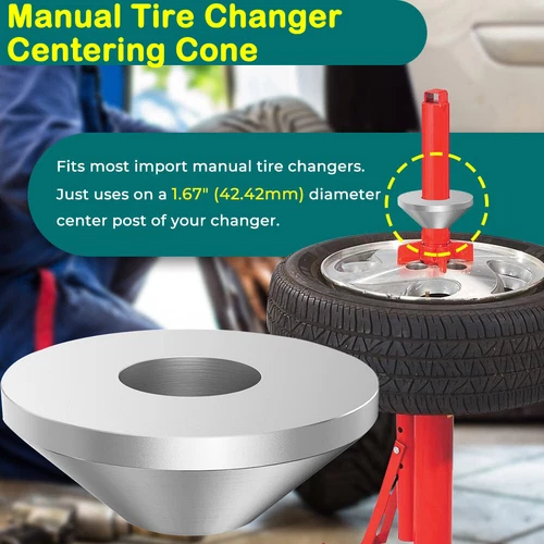 Large Manual Tire Changer Centering Cone Billet Aluminum for Harbor Freight - Picture 9 of 24