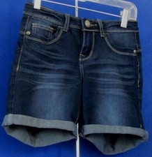 EUC 5 Pocket RUE 21 Dark Blue JEAN SHORTS Rayon COTTON Poly 2 Spandex Sz 0