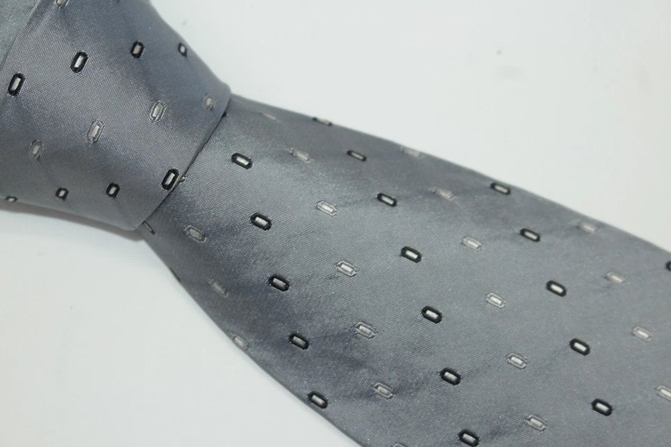 Gravata de seda GIANNI RAGUSA feita na Itália F74918 - Imagem 3 de 4