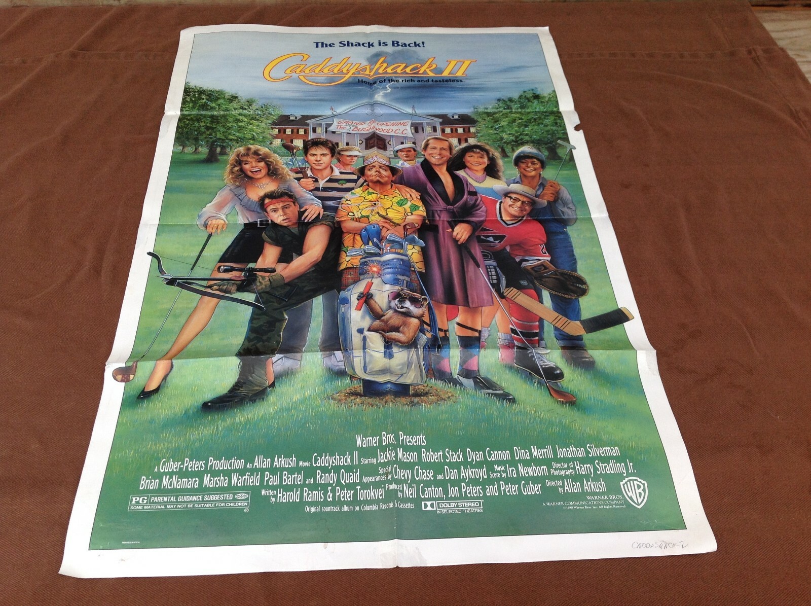 1988 Caddyshack II Original Movie House Full Sheet Poster | eBay