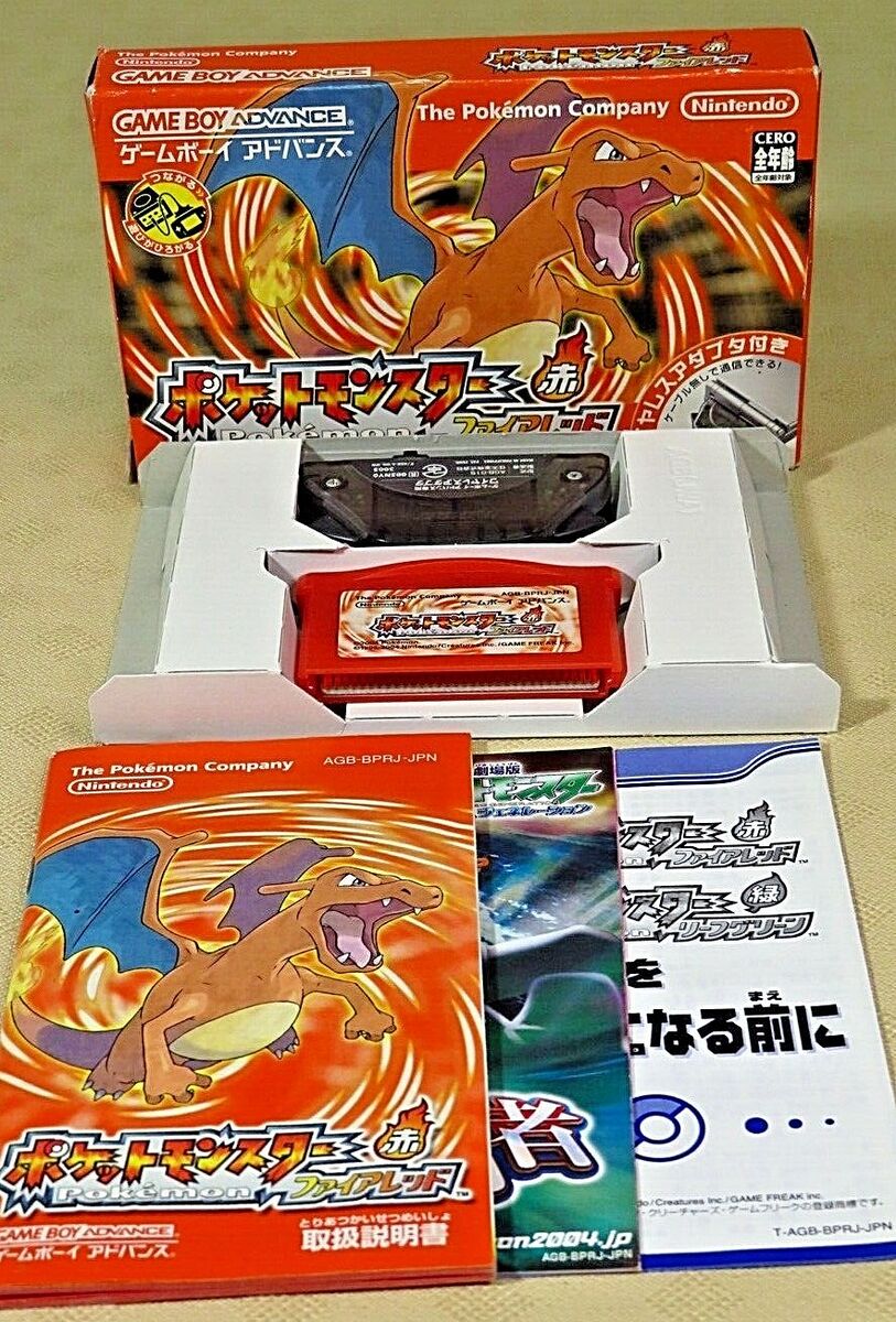 Pokemon Fire Red Edition GBA (Game Boy Color Advance) - Leia a descrição