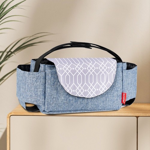 Bolso organizador para cochecito Bolsa colgante Portabotellas Bolsa para mamá Cochecito Bolsa de almacenamiento - Imagen 8 de 17