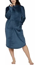 32 DEGREES Heat Women's Hooded Cozy Plush Sleep Lounger, S/M