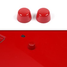 2x Engine Hood Rubber Head Cover Cap Trim Parts For Jeep Wrangler JK 2007-17 Red