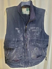Vintage Distressed Work Vest Jacket Shredded American Workwear L Thrashed XL