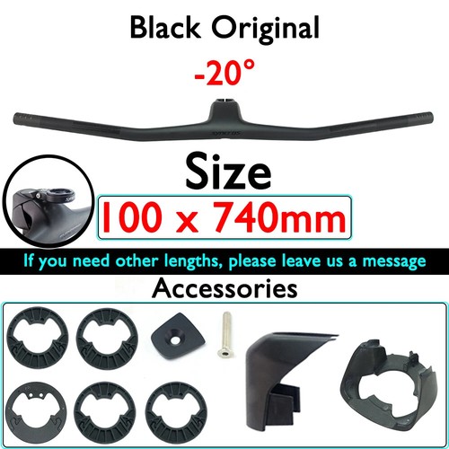 20° Carbon Fiber XC MTB Bicycle Integrated Handlebar Front Computer Stand - Picture 10 of 45