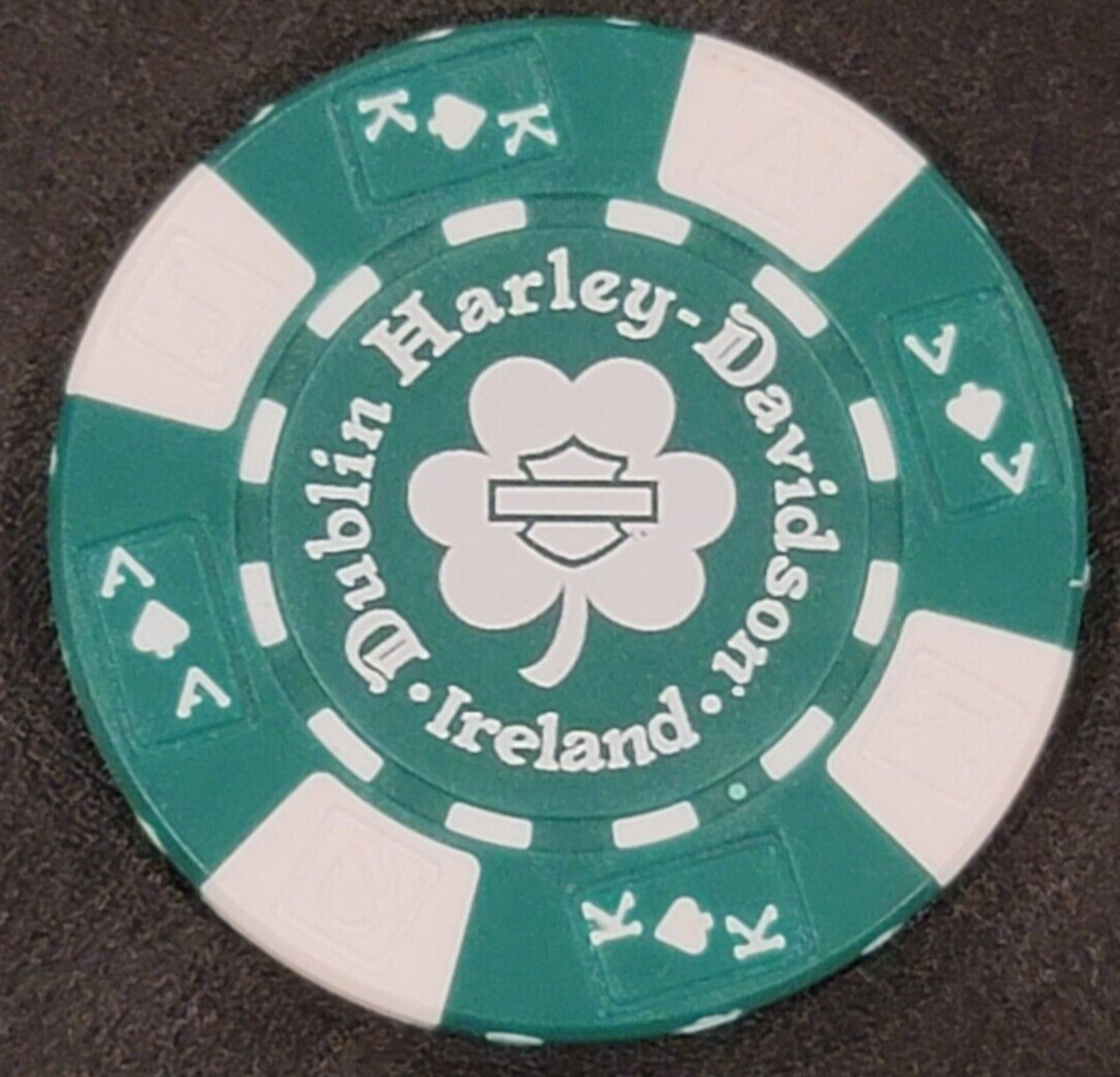 DUBLIN HD (IRELAND) Green/White AKQJ INTER'NL HARLEY DAVIDSON POKER
