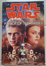 STAR WAR EPISODE II: ATTACK OF THE CLONES hardcover novel 1st EDITION
