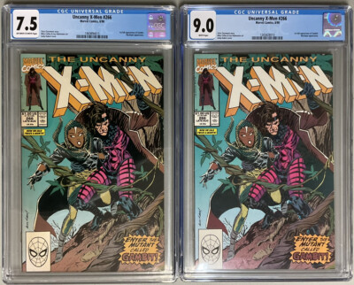  MCU Comic Keys Uncanny X-Men 266 (x2) CGC 7.5 & 9.0 1st(ish) Gambit