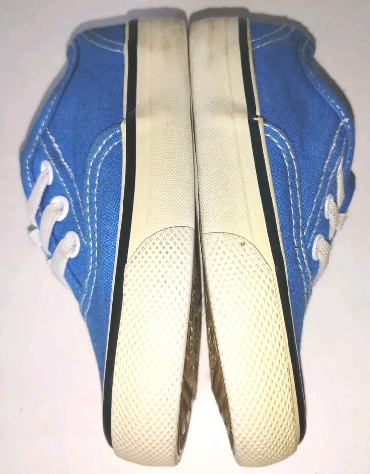 Joe Boxer Niño Pequeño Azul Blanco Lona Tenis Zapatos Talla 7 Sin Cordones Foto 3 de 4