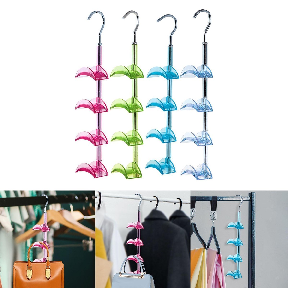 Handbag Hanger Multi Purpose Wardrobe Organizer for Home Wardrobe