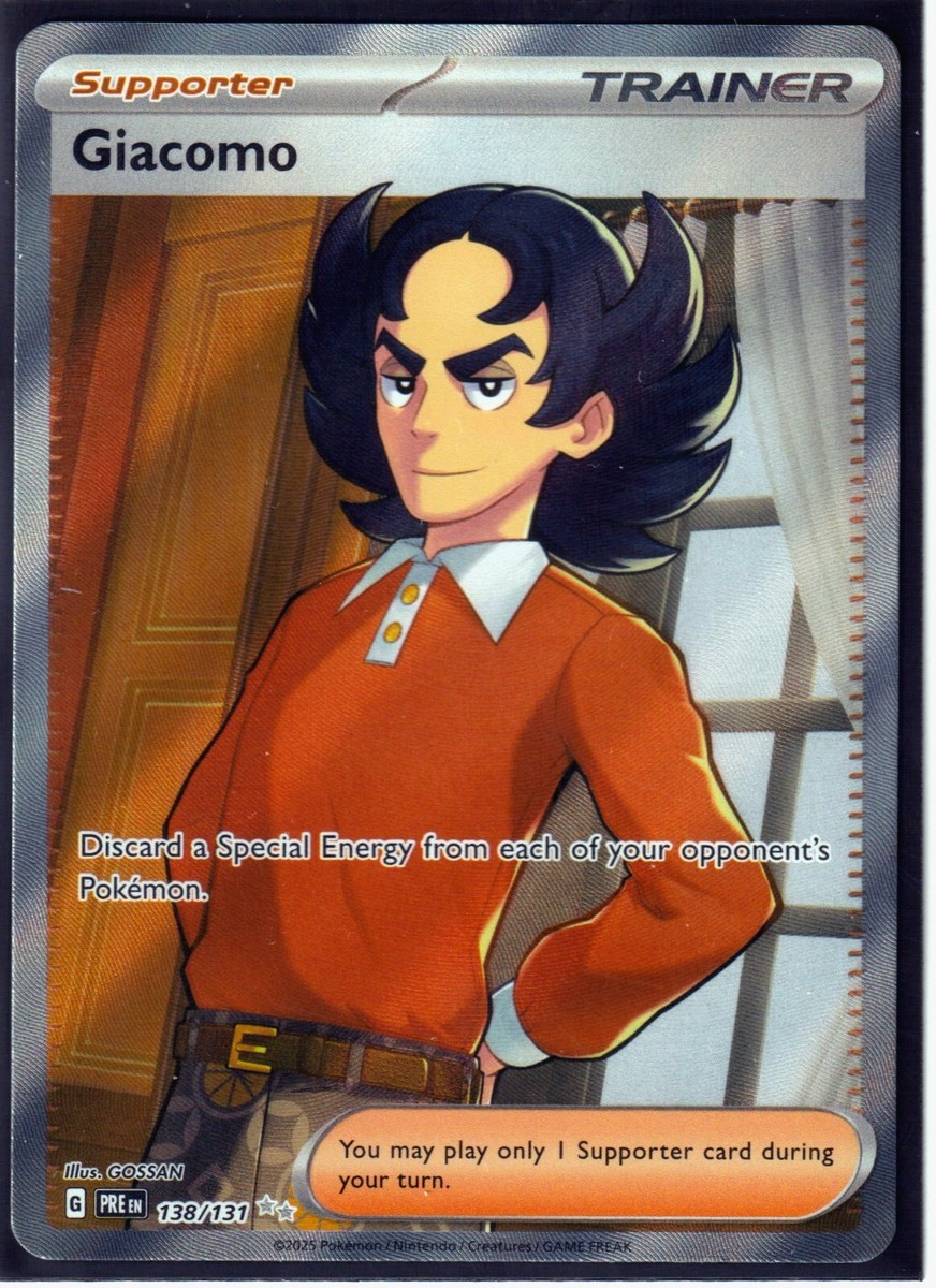 giacomo pokemon card full art New cards for Giacomo, Mela, Atticus, Ortega, and Eri unveiled in latest video from the official Japanese Pokmon TCG YouTube channel Supporter / / Card Text Amazon.com: Pokemon - Giacomo 267/193