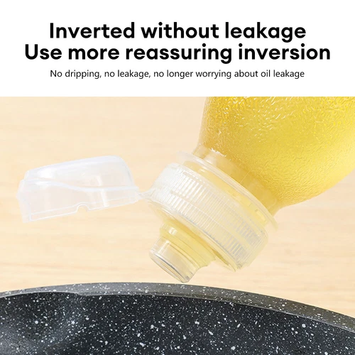 300ml/500ml Oil Bottle Olive Vinegar Baking Squeeze Dispenser Cooking Plastic - Picture 7 of 14